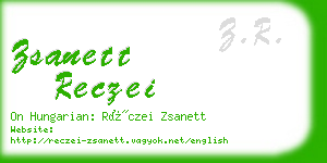 zsanett reczei business card